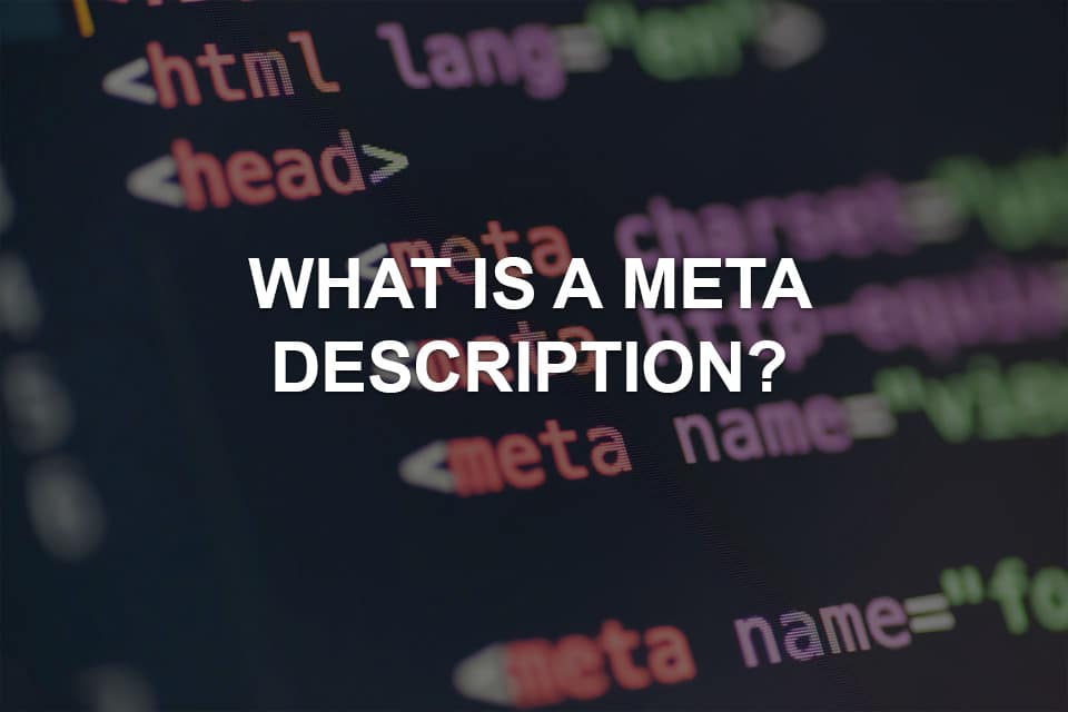 what is a meta description