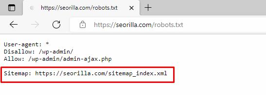 sitemap in robots.txt